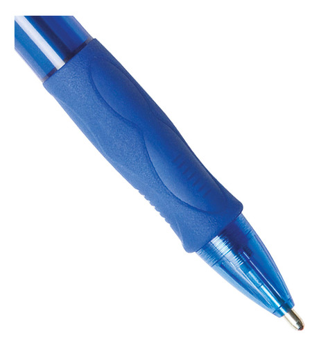 Boligrafo Retractil Velocity Bold Ball Azul 1 Pack De 4 Un