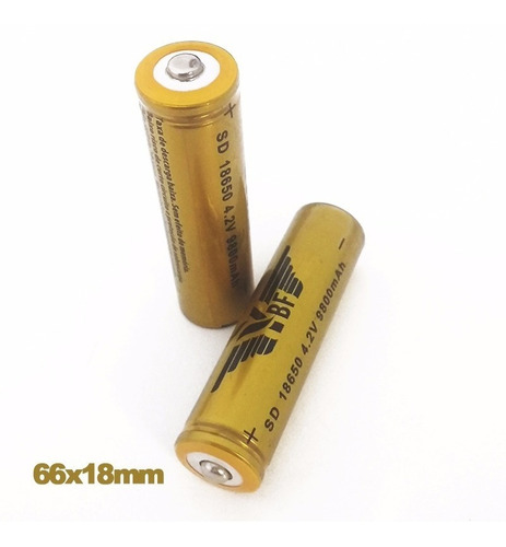 Bateria Recarregável 18650 6800mah 3.7v Lanterna Swat