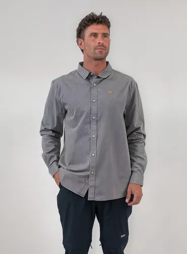 Camisa Long Cotton Grey