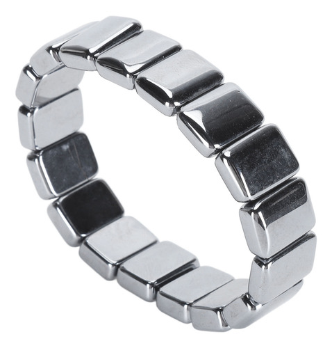 Brazalete Elástico Con Cuentas Rectangulares Y Cuentas De Te