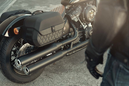 Kit Maletas Laterales Legend Lh Harley Davidson Softail 45lt Color Negro