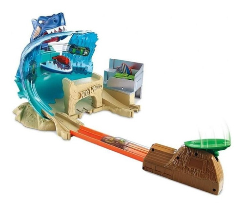 Imagen 3 de 7 de Pista Hot Wheels Ataque De Tiburon