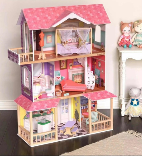 Casa De Muñecas Madera Kidkraft Viviana Con Accesorios (Usado)
