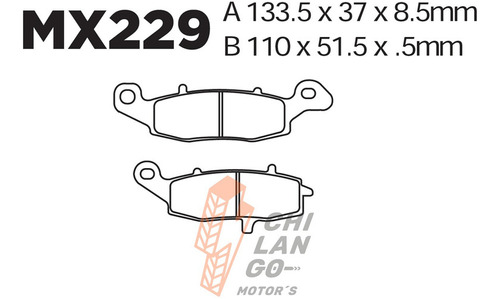 Balatas Del. Izq. Cf Moto Nk 400 20-21