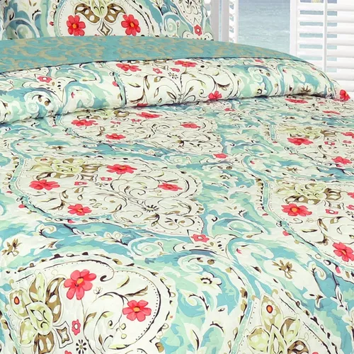 Cubrecama Quilt Cover Reversible +fundas Queen Oakville D1