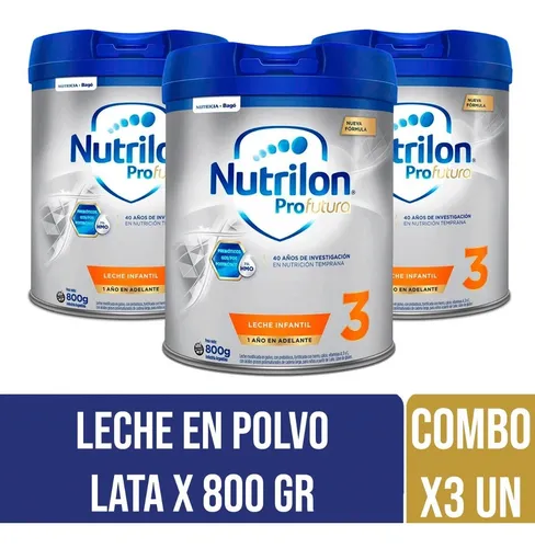 Nutrilon Profutura 3 Leche En Polvo 800 Gr Combo X 3 Latas
