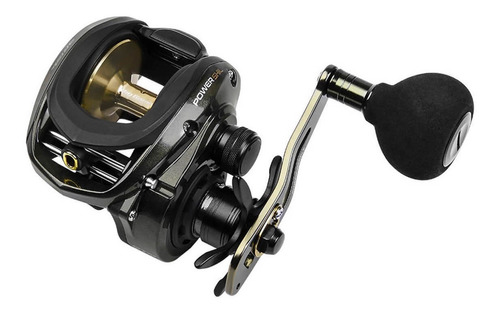 Reel rotativo Marine Sports Brisa BG Power izquierdo color negro