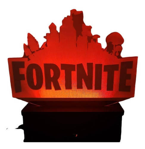 Abajur Led 16 Cores Fortnite Jogo Game Decoração