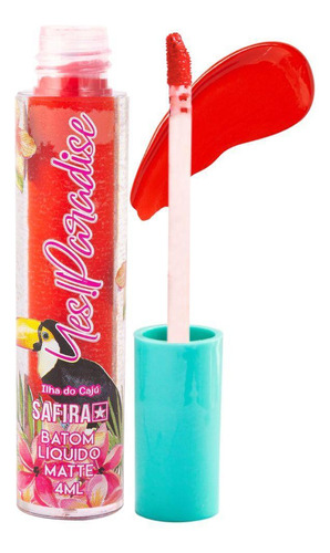 Batom Liquido Matte - N 2 Ilha Do Caju -yes! Paradise Cor Vermelho