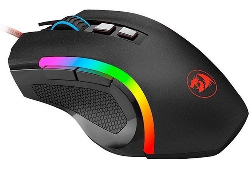 Imagen 2 de 3 de Mouse gamer de juego Redragon Griffin M607 negro