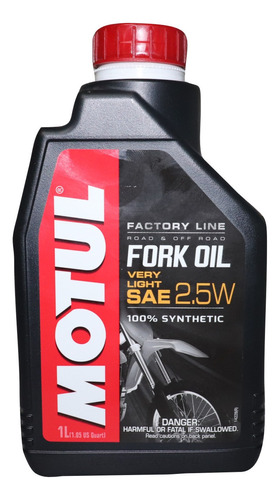 Óleo De Suspensão Motul Fork Oil Factory Line 2,5w 100% Sint