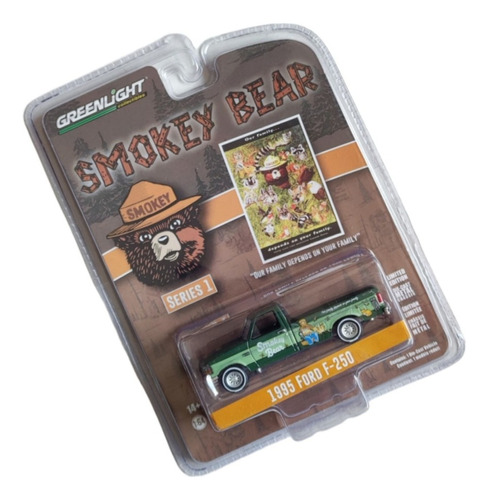 Ford F-250 1995 Smokey Bear Pickup Antigua Greenlight