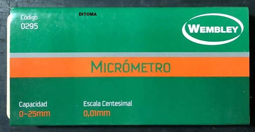 Micrometro Mecanico 0 A 25 Wembley Exterior Bremen 295