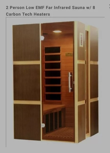 Sauna Rayos Infrarrojo Madera Y Calentones Al Carbon 2 Pers. (Usado)