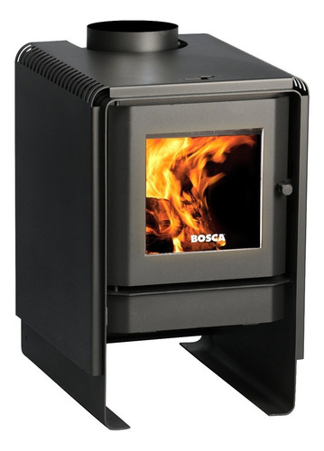 Calefactor Leña Bosca Eco 380 +kit Chimenea 4m, Pot. 11.5 Kw