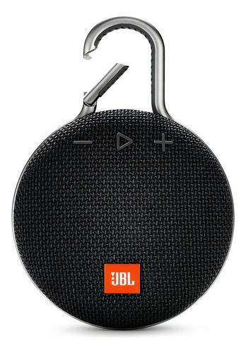 Bocina JBL Clip 3 portátil, MUY Práctica, con Bluetooth, Waterproof, Color Midnight Black
