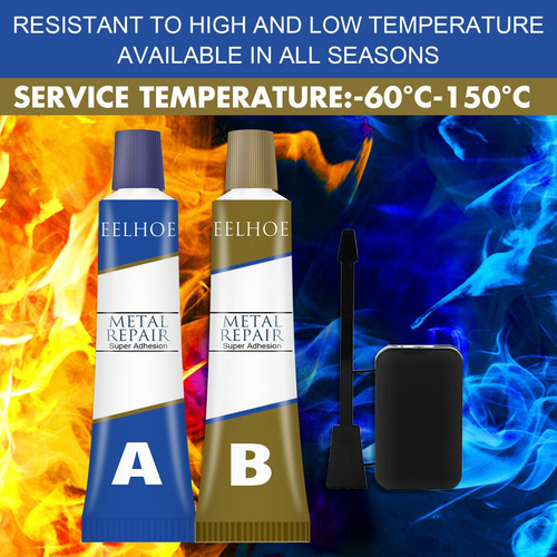 4pc Massa Fria Industrial A Do Reparo Metal Solda Da Resis