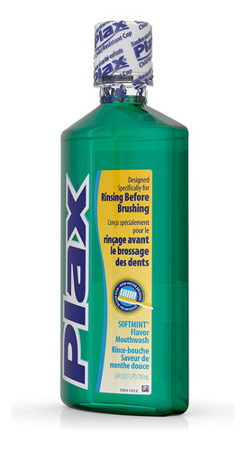 Enjuague Dental Plax Advanced Prebrush Soft Mint, 720 Ml