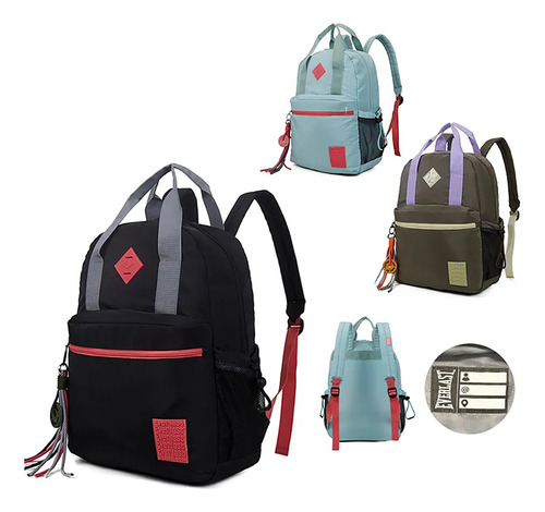 Mochila Everlast Práctica Y Versátil Para Todo Tipo De Uso Color Menta Diseño De La Tela Liso