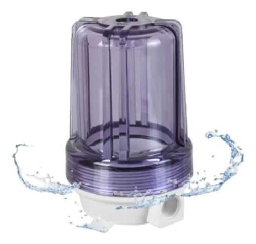 Carcaça De Filtro 5¨ Transparente Rosca ½