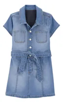 Comprar Vestido De Mezclilla Con Cinturón De Niña 3s766810 Carters®