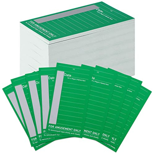 100 Paquete De 10 Tarjetas De Tira Deportiva De 10 Lín...