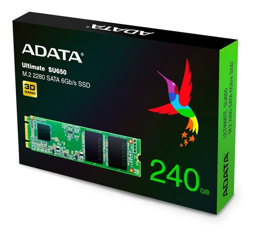 Disco De Estado Solido Ssd 240gb M2 2280 Adata Su650 3d Nand