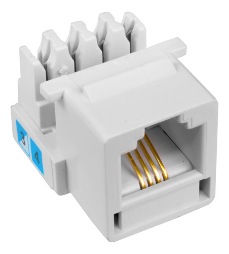 Conector Fêmea Rj11 Keystone Telefonia Cat3 4 Vias 20 Pçs