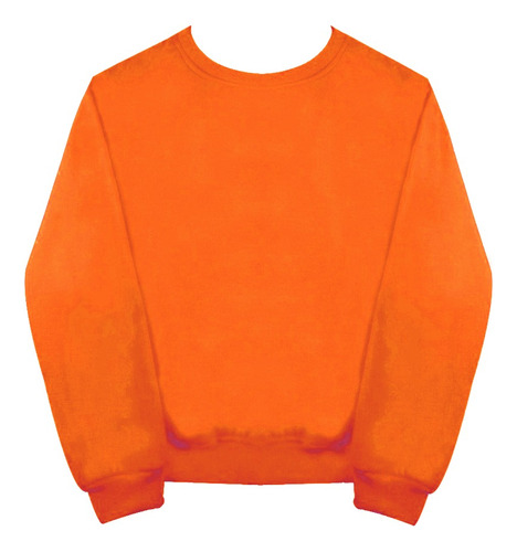 Sudadera Sin Gorro Crewneck Naranja Orange Hallowen Adulto