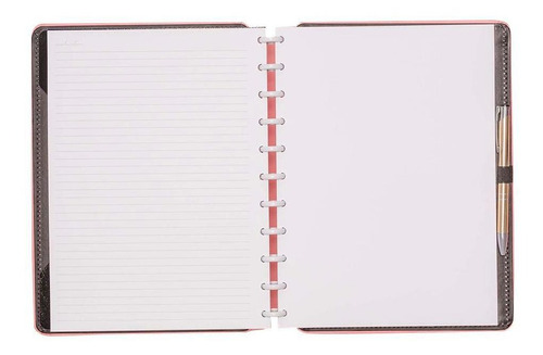 Caderno Inteligente Rosa Pastel 80 folhas lisa e pautada unidade x 1 27.5cm x 24cm