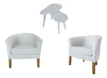 Comprar Combo Sillones X2 Individual + Mesas Ratonas 