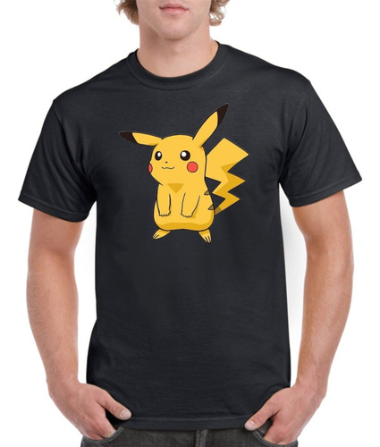 Playera Pokemon Pikachu Serio Pokebola Dialan