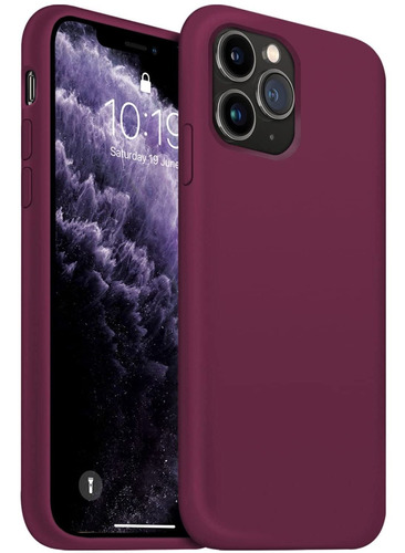 Funda Ouxul Para iPhone 11 Pro Max 6.5 (rojo Vino)  