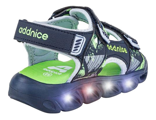 Imagen 2 de 7 de Sandalia Con Luces Addnice Harry Niño Azul 253606 Empo2000