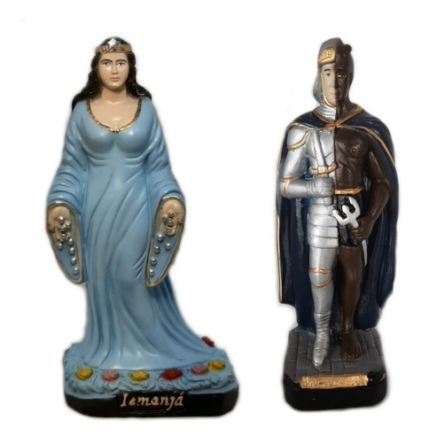 Estátua Congá Orixá Iemanjá E Ogum Xoroquê Umbanda Candomblé