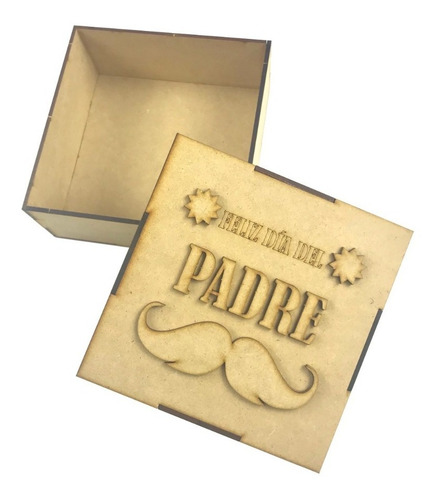 18pz Caja De Madera Regalo Para Día Del Padre Varios Diseños