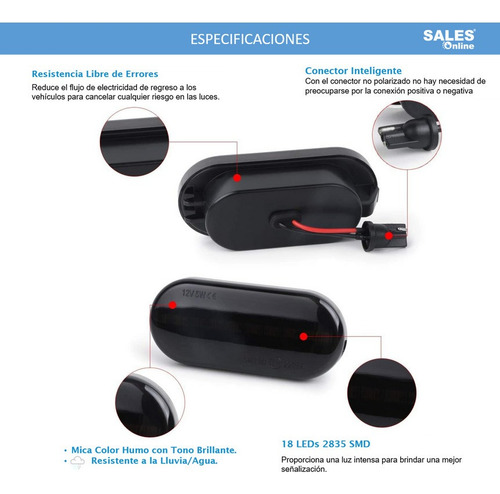 Cuarto Luz Direccional Led Secuencial Para Galaxy 1997