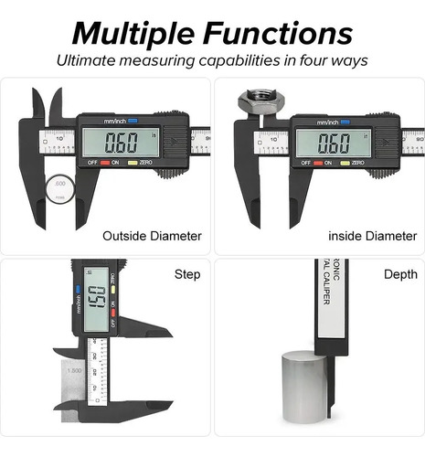 Calibres Micrométricos Vernier Con Pantalla Lcd Vernier