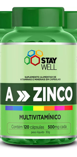  Stay Well  Multivitamínico De A A Zinco 500mg