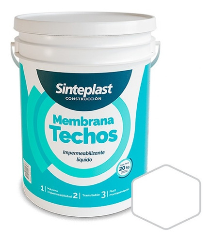 Membrana Techos Líquida Sinteplast Construcción | 20kg