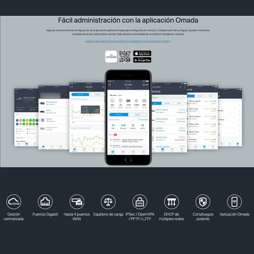 Imagen 7 de 9 de Router Vpn Cloud Multi-wan Gigabit Omada, Tp-link Er7206