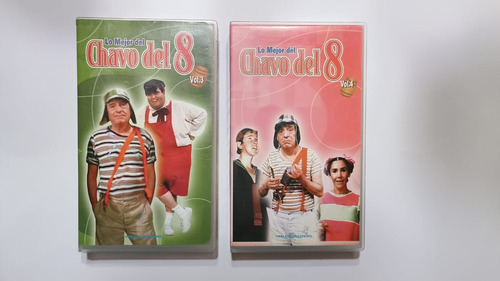 2 Vhs De  Lo Mejor De El Chavo Del Ocho  Volúmenes 3 Y 4