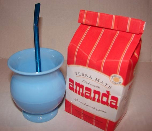 Imagen 2 de 5 de Kit Matero Argentino Sentire: Mate+bombilla+yerba Mate