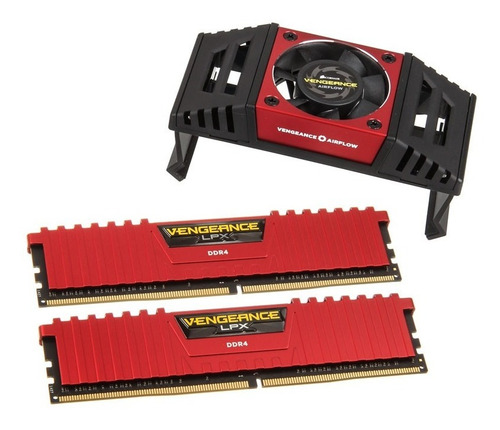 Imagen 1 de 7 de Memoria Ddr4 16gb 4500mhz Corsair Vengeance Lpx Red Airflow