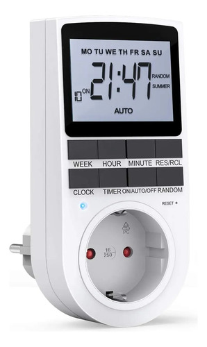 Temporizador Timer Digital Reloj Ahorro Energia Calefon Aaa