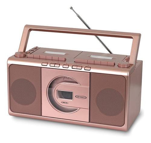 Jensen Boombox Estéreo Portátil Retro Con Reproductor De .