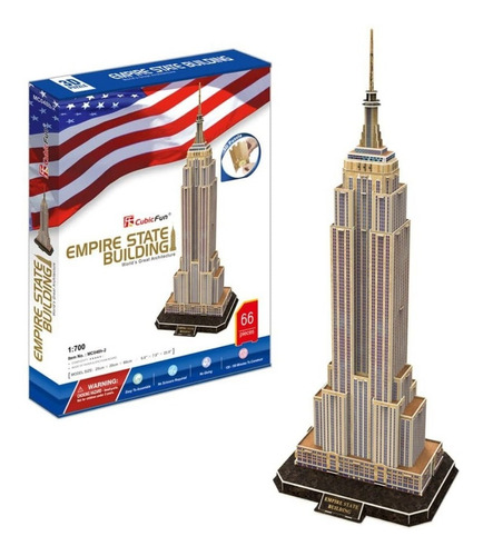 Empire State - Puzzle 3d - 66 Piezas - Cubic Fun