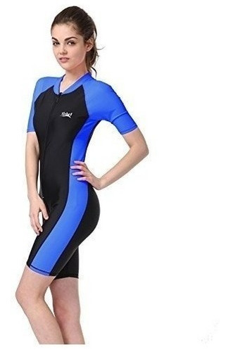 Bikman Una Pieza Snorkel Surf Traje De Baño Mangas Cortas M