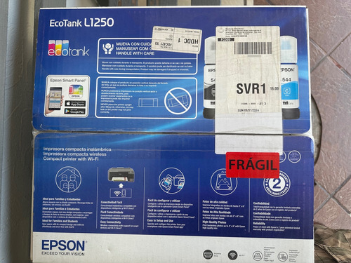 Impresora De Tinta Continua Espon L1250 Negro
