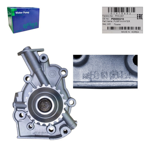 Imagen 4 de 6 de Bomba Agua Chevrolet Spark 2005 2006 2007 2008
